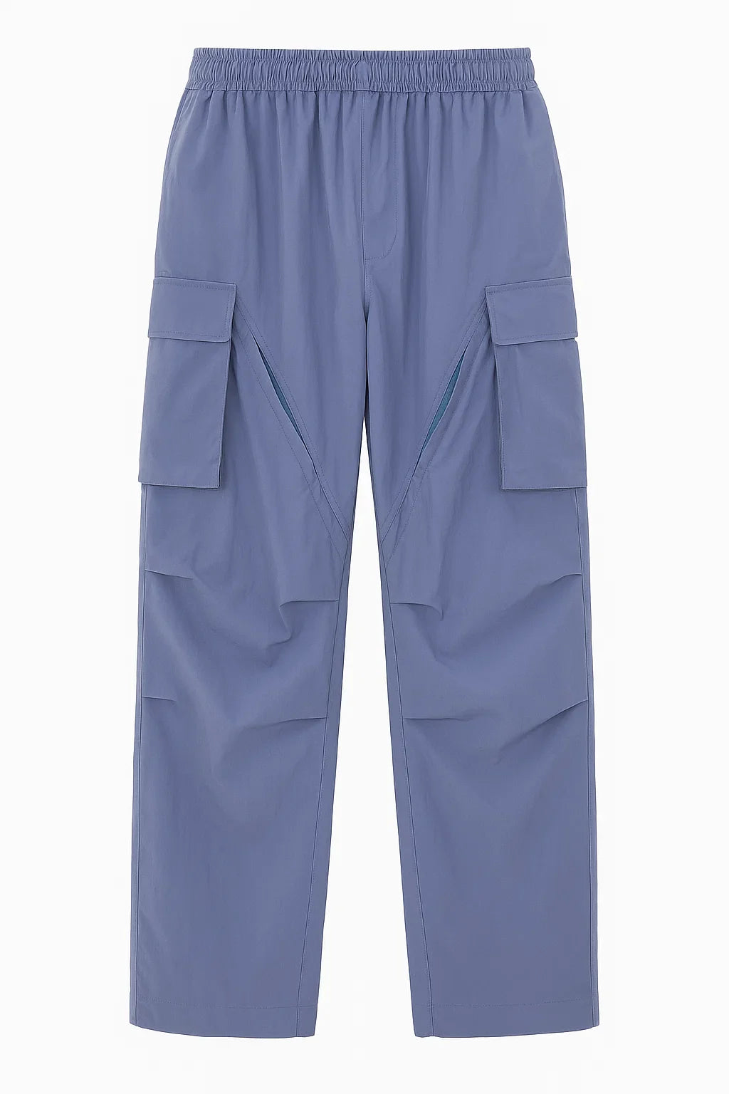 en’s Wide-Leg Cargo Pants – Oversized Streetwear Utility Trousers with Pockets