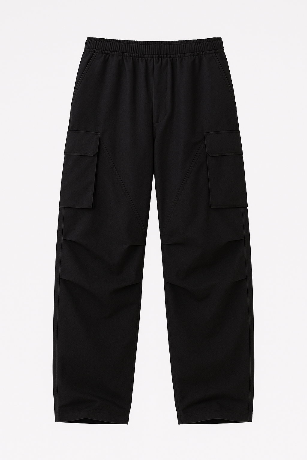 en’s Wide-Leg Cargo Pants – Oversized Streetwear Utility Trousers with Pockets